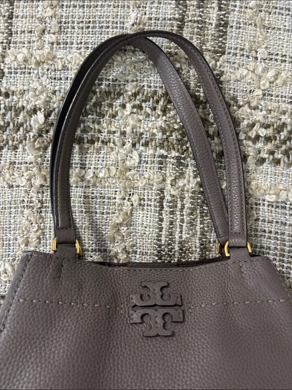 Tory Burch McGraw leather & suede shoulder bag Tote